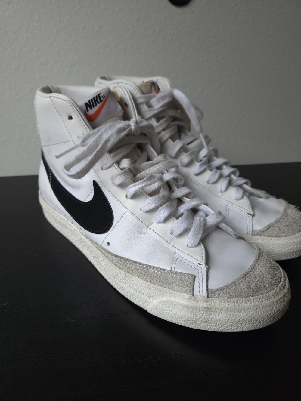 Nike Men’s Blazer 77 White/Black High-Top Sneakers Size 9.5